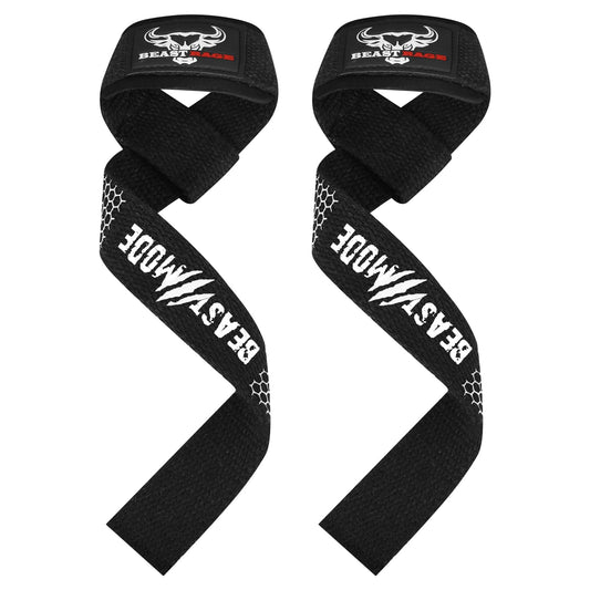 BEAST RAGE Weightlifting Straps-Heavy Duty Grip